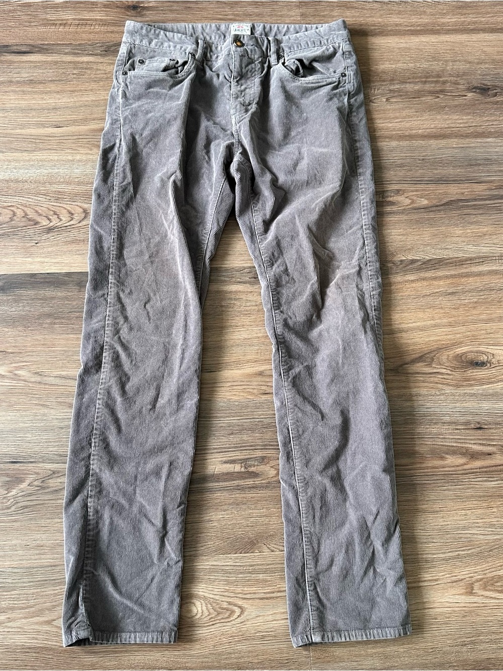 Faherty Mens Corduroy Pants 31x31 Brown Gray Taupe 5-Pocket Preppy Casual 90s